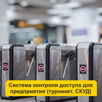 Система контроля доступа для предприятия (турникет, СКУД) в Кирове